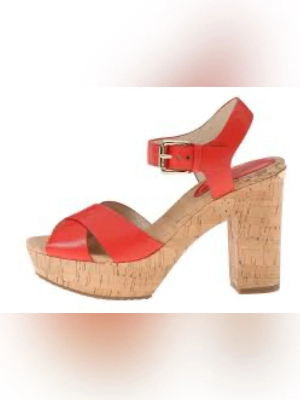 Michael Kors  women’s Classic Coral Strappy Cork Platform Sandals size 6.5